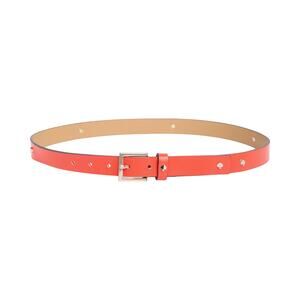KATE SPADE New York Spade Stud Leather Belt in Maraschino M